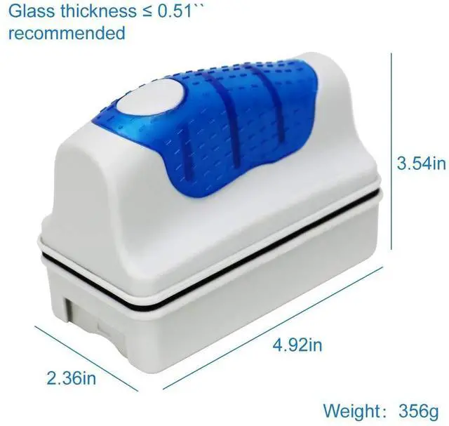 Alt view image 4 of 7 - Magnetic Aquarium Fish Tank Glass Algae Glass Cleaner Scrubber Floating Clean Brush(XL)