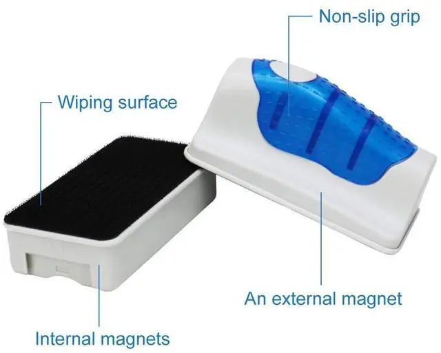 Alt view image 3 of 7 - Magnetic Aquarium Fish Tank Glass Algae Glass Cleaner Scrubber Floating Clean Brush(XL)