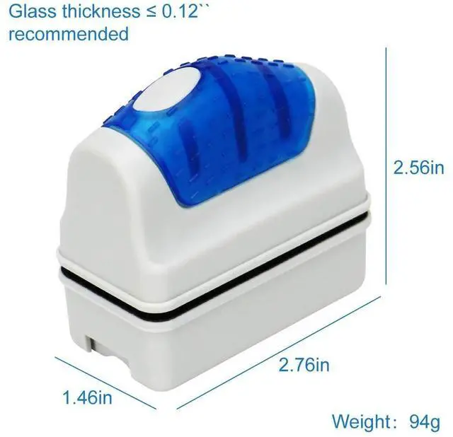 Alt view image 4 of 7 - Magnetic Aquarium Fish Tank Glass Algae Glass Cleaner Scrubber Floating Clean Brush(S)