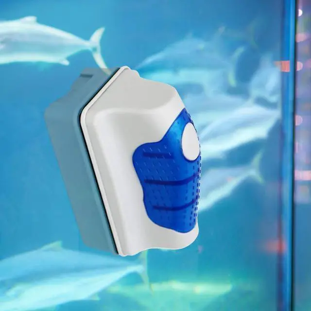 Alt view image 7 of 7 - Magnetic Aquarium Fish Tank Glass Algae Glass Cleaner Scrubber Floating Clean Brush(L)
