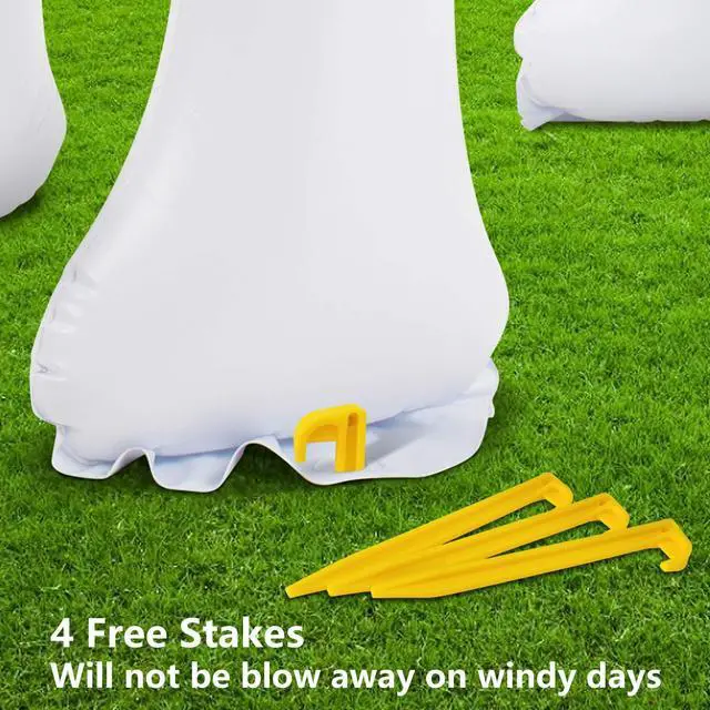 Alt view image 3 of 6 - Unicorn Sprinkler Inflatable Water Sprinklers Outdoor Water Toys Inflatable Ginormous Unicorn Toys Yard Sprinkler for Kids (L)