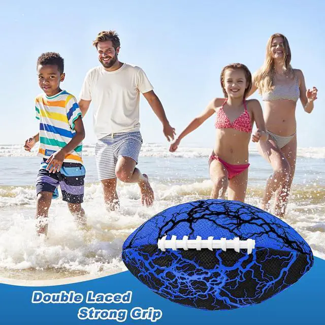Alt view image 2 of 7 - Waterproof Football Pool Toys - Strong Grip Soft Football for All-Weather Play Pool Games Beach Toys Water Footballs Outdoor Sports Toy Christmas Birthday Gifts for Kids Boys Teens Adults
