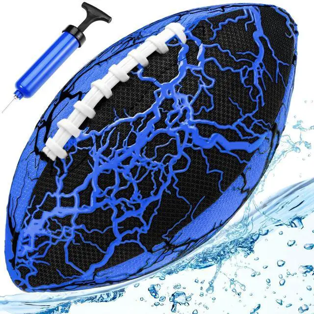Main image of Waterproof Football Pool Toys - Strong Grip Soft Football for All-Weather Play Pool Games Beach Toys Water Footballs Outdoor Sports Toy Christmas Birthday Gifts for Kids Boys Teens Adults