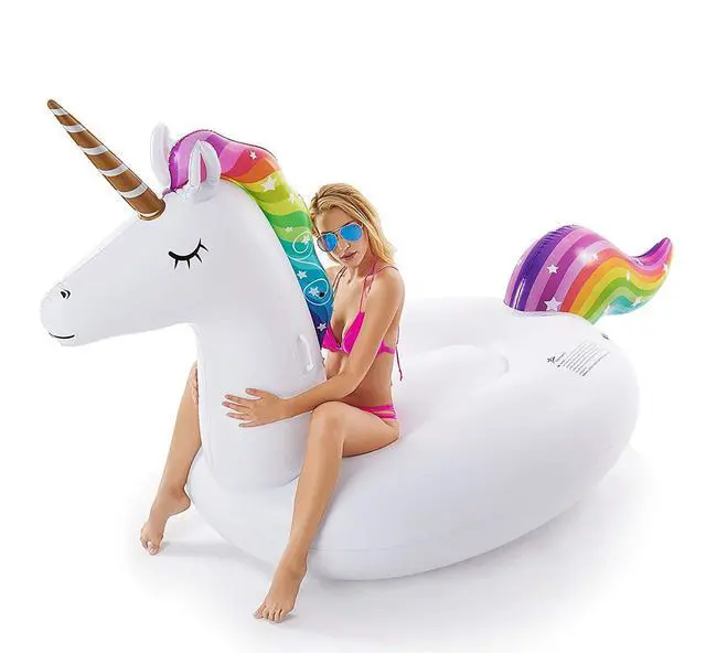 Alt view image 5 of 7 - Giant Inflatable Unicorn Pool Float and and Electric Air Pump