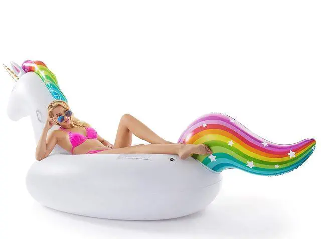 Alt view image 3 of 7 - Giant Inflatable Unicorn Pool Float and and Electric Air Pump