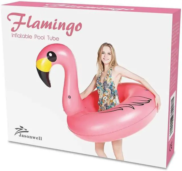 Alt view image 7 of 7 - Giant Inflatable Flamingo Pool Floats Party Float Tube with Fast Valves Summer Beach Swimming Pool Lounge Raft Decorations Toys for Adults & Kids
