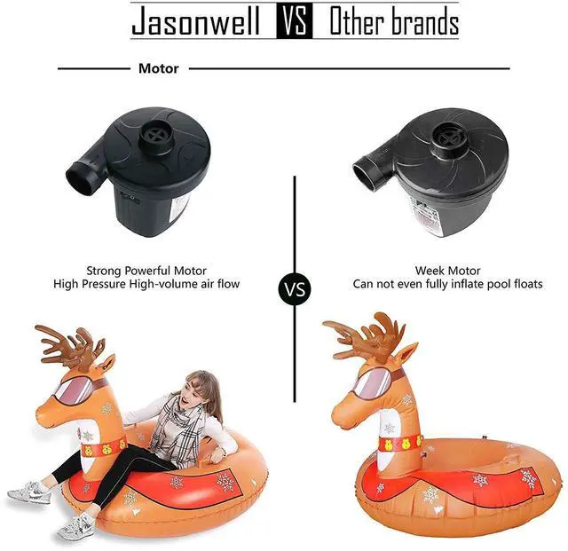 Alt view image 7 of 7 - Inflatable Shark Pool Float Shark Floaties and Electric Air Pump