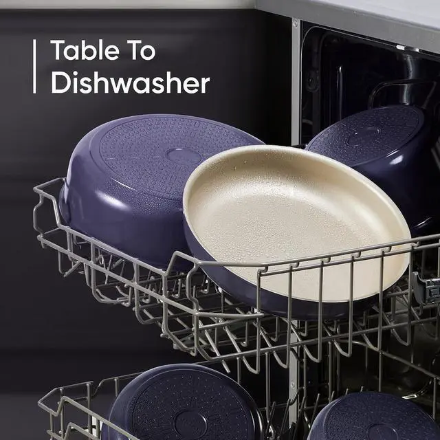 Alt view image 7 of 7 - CAROTE 19 Pcs Pots and Pans Set, Nonstick Cookware Sets with Detachable Handle, Purple Dishwasher Safe, Oven Safe, Cookware Non Stick Cooking Set w/Frying Pans & Saucepans(PFOS, PFOA Free)