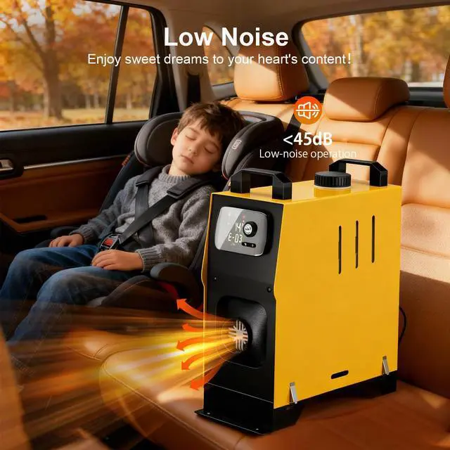 Alt view image 5 of 7 - 8KW Diesel Heater, Portable Diesel Air Heater, All in One Fast Heating with LCD Control, Automatic Altitude Adjustment, for Vehicles and Outdoors