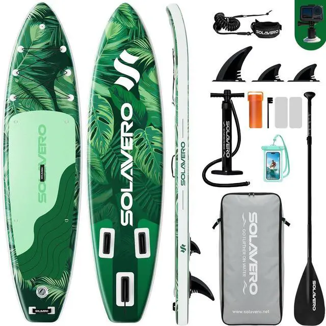 Main image of Stand Up Paddle Board, 11 Inflatable SUP Supports 500LB - Wide Stable Board with Non-Slip EVA Deck for Adults & Youth of All Skill Levels