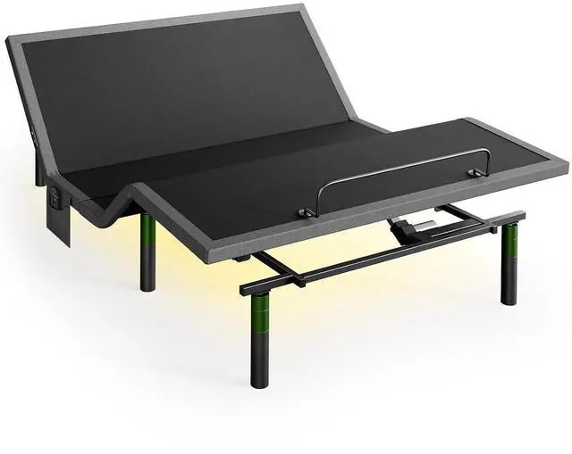 Main image of Full Adjustable Bed Base Frame, 4 Ports USB A&C Adjustable Bed Base with Under-Bed Nightlight, 3 Minutes Fast Assembly, Wireless Remote Control Adjustable Bed with 4 Height Options