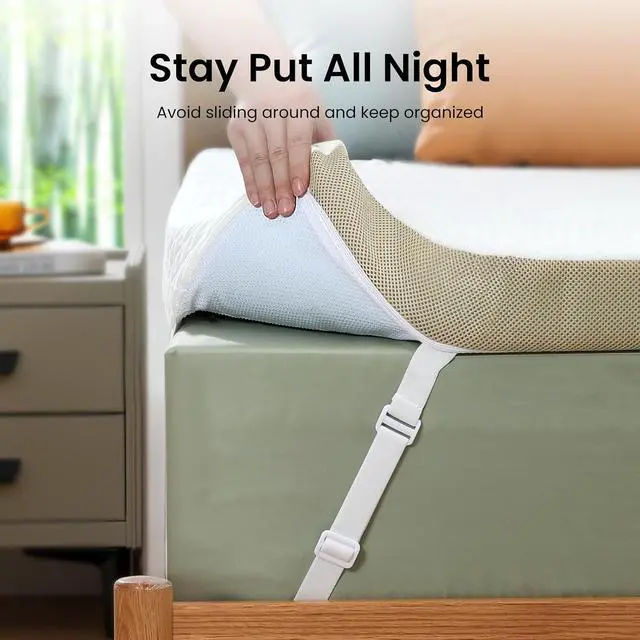 Alt view image 4 of 7 - 3 Inch Memory Foam Mattress Topper Queen, Cooling Gel Infused Mattress Topper with Soft Cover, CertiPUR-US and Oeko-TEX Certified, Suitable for Sofa, RV, Camping