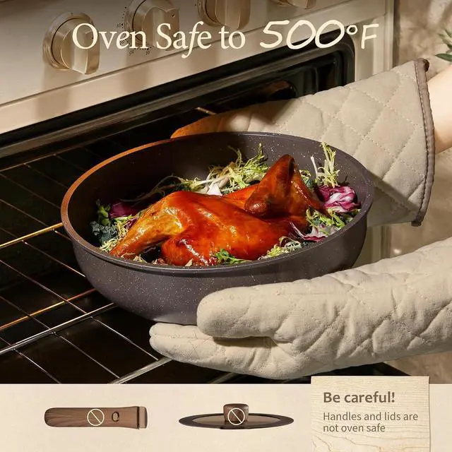 Alt view image 7 of 7 - 27-Piece Pots and Pans Set Non Stick with Detachable Handle, Nonstick Cookware Sets, Kitchen Cooking Set - Camping Cookware, Dishwasher & Oven Safe, Induction Compatible