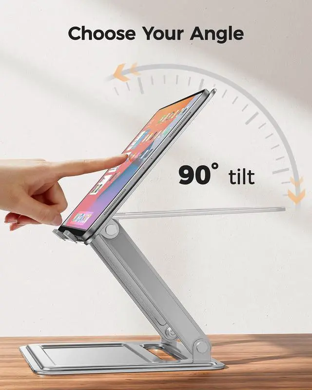 Alt view image 6 of 7 - Adjustable Laptop Stand, Portable for 17.3inch Laptops, Holds Up to 17.6lbs, Ergonomic Posture & Heat Dissipation