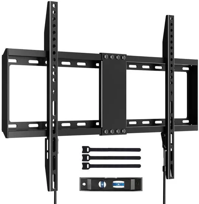 Main image of Fixed TV Wall Mount for 37-82 inch TVs, TV Wall Bracket with Adjustable Pull Cords, Max 600 x 400mm, Hold up to 132 lbs