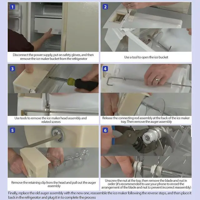 Alt view image 5 of 7 - WR29X43990 ice Bucket Auger Compatible with ge hotpoint etc Refrigerator (Some Models), Replace Number: WR17X10835 WR17X11259 WR17X1199 WR29X42446 4982874 AP7225279 PS17626595 EAP17626595 etc
