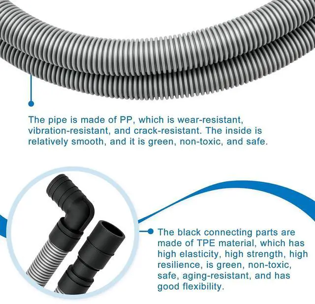Alt view image 4 of 7 - DD97-00403E (A) Drain Hose Assembly Compatible with samsung DW80K5050U DW80R9950U DW80J3020U DW80R5061U etc Dishwasher (some Models), Replace Number: AP6981640 PS12749174 EAP12749174 PD00069562 etc