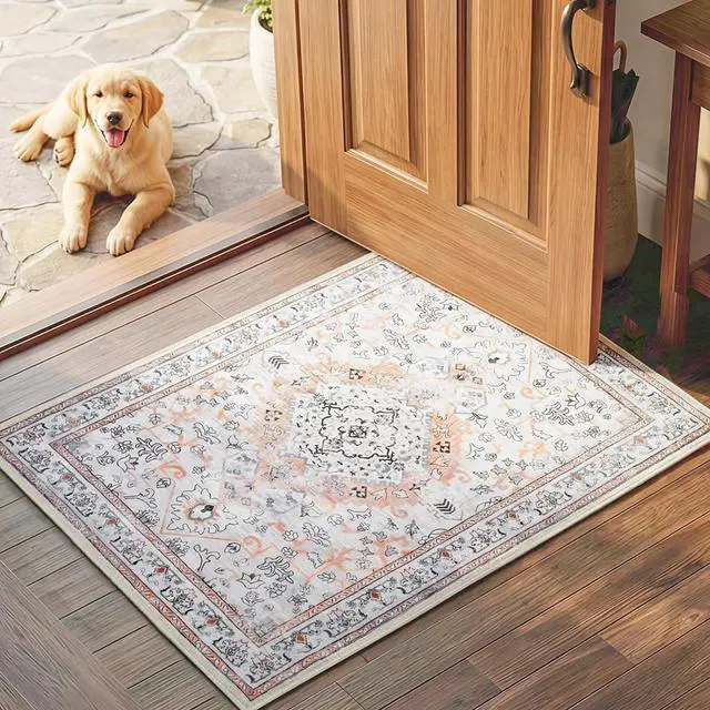 Alt view image 5 of 7 - Jewelry Box, Wooden Jewelry Organizer and 2 x 3 ft Area Rugs Washable Bundle, for Living Room Bedroom Kitchen, BH09JB04-EF01AR01