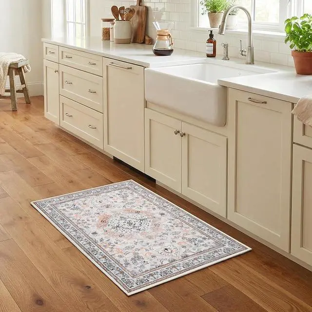 Alt view image 7 of 7 - Jewelry Box, Wooden Jewelry Organizer and 2 x 3 ft Area Rugs Washable Bundle, for Living Room Bedroom Kitchen, BH09JB04-EF01AR01