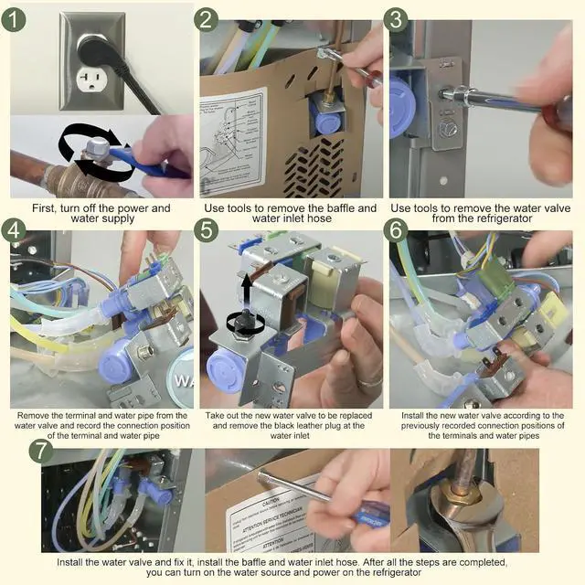 Alt view image 6 of 7 - 242253002 242102201 Refrigerator Water Inlet Valve Compatible with frigidaire electrolux kenmore crosley etc Refrigerators (Some Models), Replace Number: 2689640, AP5669874, PS7321353, EAP7321353 etc