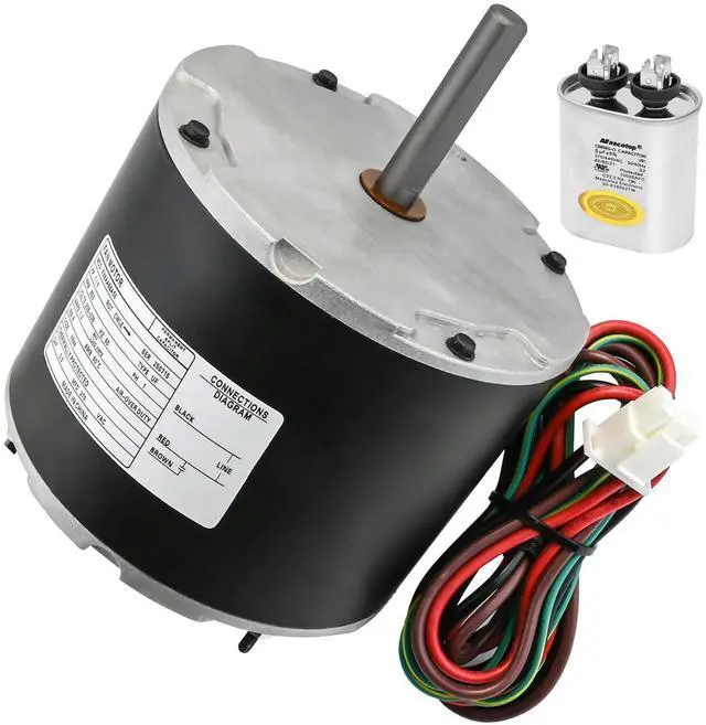 Main image of F48AA68A50 Condenser Fan Motor Replacement for York, Coleman, Luxaire, Genteq, A.O. Smith THGF36S41S3A THGF60S41S3A F48M27A50 etc, 1/4 HP, 850 RPM, 208-230 Volt, 1-Year Warranty
