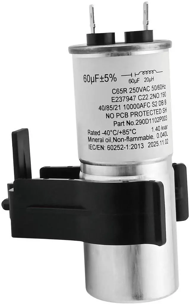 Main image of WH12X27614, 290d1102p003 Washer Start Capacitor and Bracket Kit Compatible with ge, hotpoint etc washers (Some Models),Replace Number: WH12X29017, WH12X24103, 290d1102p002, WH13X28838, WH16X24102 etc