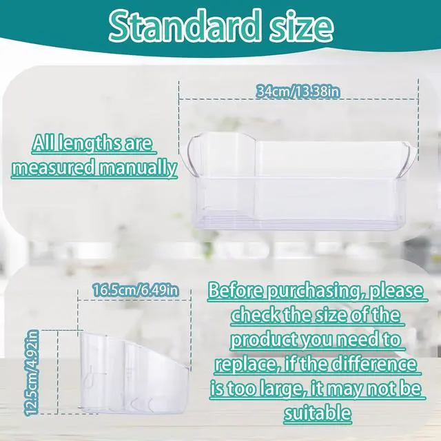 Alt view image 6 of 7 - Upgraded 242071301 door shelf bin compatible with frigidaire, kenmore, crosley, white-westinghouse, ikea etc refrigerators (Some models), Replaceable Models 242071303, AP4587532, 1731702 etc