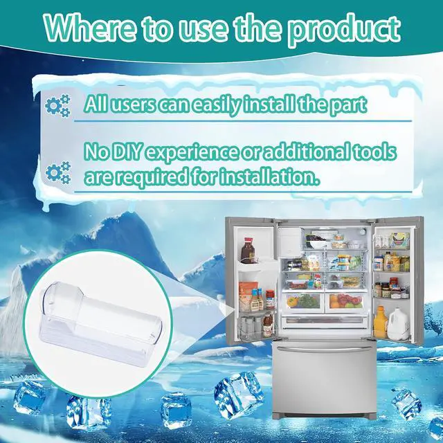 Alt view image 7 of 7 - Upgraded 242071301 door shelf bin compatible with frigidaire, kenmore, crosley, white-westinghouse, ikea etc refrigerators (Some models), Replaceable Models 242071303, AP4587532, 1731702 etc