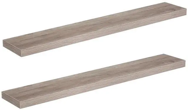 Main image of Floating Shelves for Wall, Wall Mounted Shelf Set of 2, 47.2" Hanging Shelf with Invisible Brackets, for Wall Decor Storage in Bathroom Bedroom Kitchen Living Room Office, Greige BG120BJP201