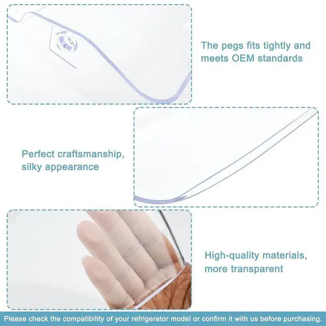 Alt view image 7 of 7 - 240326203 Refrigerator Dairy Door Compatible with frigidaire: DGHS2644KF3, DGHX2655TFC, FFHS2611LBB, FFHS2611LW8 etc. Replace Dairy Bin Cover AP2115795, PS429785, 240326206 etc.