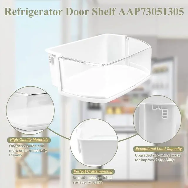 Alt view image 6 of 7 - AAP73051305, AP5959449 Door Shelf Bin Compatible with lg, kenmore Refrigerator(some models,not all): LFCS22520S, LFC22770ST, LFC22770SW, LFC22770SB etc, Replacement Door Basket PS11700735, EAP11700735