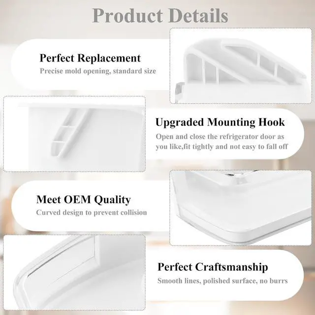 Alt view image 6 of 6 - Upgraded DA97-11483A Refrigerator Door Bin Compatible with Samsung Refrigerator Left Lower Door Shelf RFG297HDRS, RFG298HDRS, RFG297HDBP, RFG297HDWP, RFG29PHDRS etc, Replace PS4176339 Door Shelf Bin