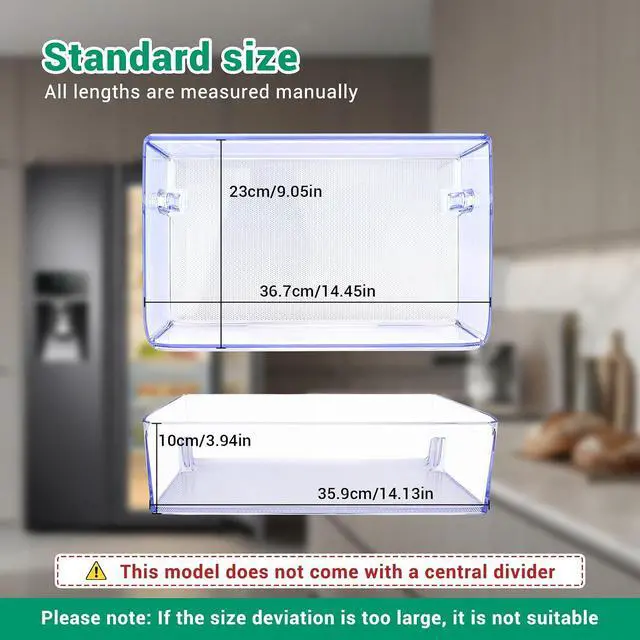 Alt view image 2 of 7 - DA97-13728T Refrigerator Door Shelf Bin Compatible with samsung RH22H9010SR/AA RH29H9000SR/AA RH22H9010SG/AA etc refrigerators (some models), Part Number: DA63-07516D 4958900 AP6973359 EAP12739796 etc
