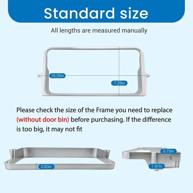 Alt view image 4 of 7 - WPW10494334 W10494334 Gallon Door Bin Frame (without door bin) compatible with whirlpool kitchen aid etc refrigerators (Some models), Replaceable Models W10316454 W10438948 3020884 AP6022292 etc