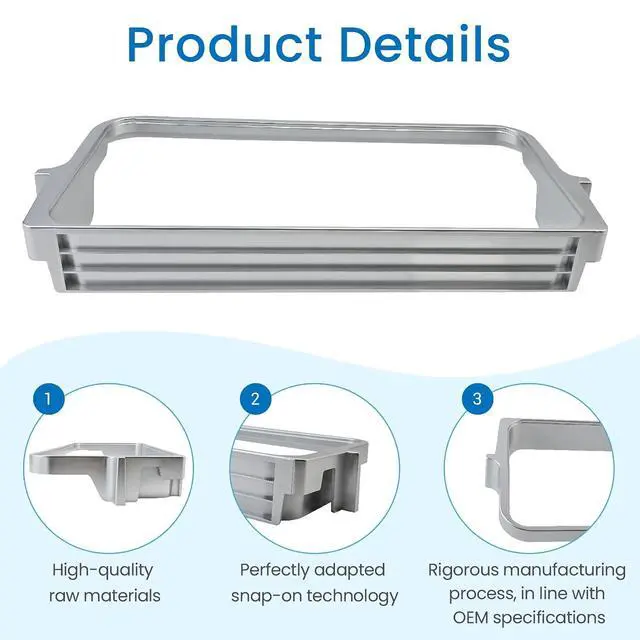 Alt view image 7 of 7 - WPW10494334 W10494334 Gallon Door Bin Frame (without door bin) compatible with whirlpool kitchen aid etc refrigerators (Some models), Replaceable Models W10316454 W10438948 3020884 AP6022292 etc