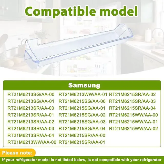 Alt view image 7 of 7 - DA63-08648A Refrigerator freezer Door Shelf Compatible with samsung RT21M6213SR, RT21M6215SR, etc, Part Number: AP6241331,PS12082573, EAP12082573