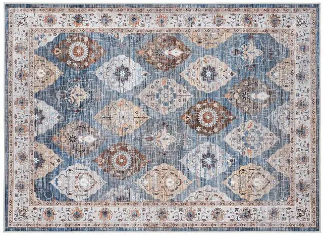 Main image of 5 x 7 Area Rugs Washable, Living Room Rugs, Non-Slip Rug Stain Resistant Carpets, Indoor Low Pile Soft Rug Pet Friendly Mat, for Bedroom Dining Room Hallway Home Office, Light Blue BU03AR01