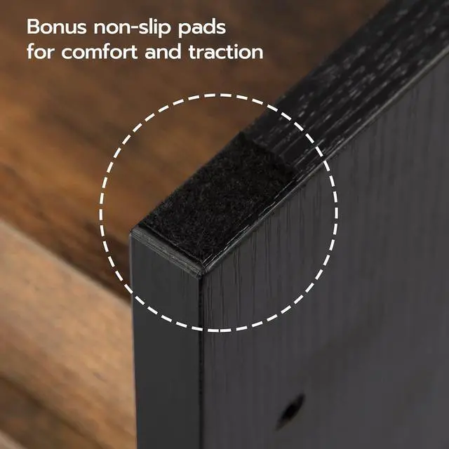 Alt view image 5 of 7 - Step Stool for Kids, Two Step Toddler's Stool, Kids Potty Training Stool with Handles, Non-Slip Pads for Safety, Easy to Move, for Sink, Bathroom, Bedroom, Rustic Brown BF01JD01G3