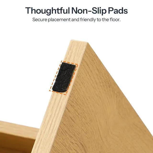 Alt view image 5 of 7 - Step Stool for Kids, Two Step Toddler's Stool, Kids Potty Training Stool with Handles, Non-Slip Pads for Safety, Easy to Move, for Sink, Bathroom, Bedroom, Natural NL01JD01G3