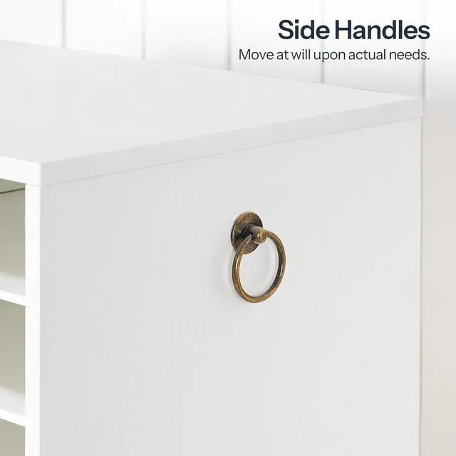 Alt view image 6 of 7 - Literature Organizer, 27 Compartments Wooden Mail Organizer, Countertop Literature Sorter with Adjustable Shelves for Home, Office, School, Student Mailbox for Classroom, White WT27WF01