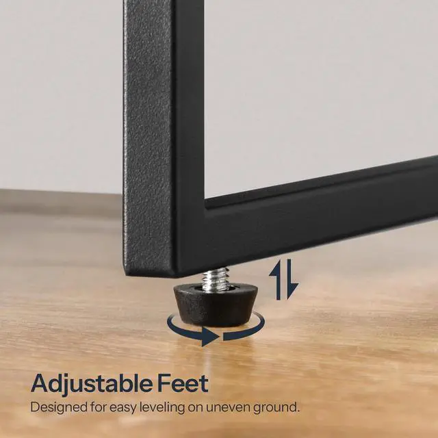 Alt view image 6 of 7 - Shoe Rack, 5 Tier Shoe Storage Organizer with 4 Oxford Fabric Shelves and Top Panel, Holds 16-20 Pairs of Shoes, for Entryway and Closet, Industrial, Greige and Black BG50XJ01