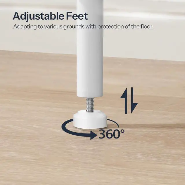 Alt view image 7 of 7 - Side Table with Charging Station, End Table with USB Port and Outlets, Nightstand with 2-Layer Storage Shelves for Small Spaces, Living Room, Bedroom, White WW09UBZ01