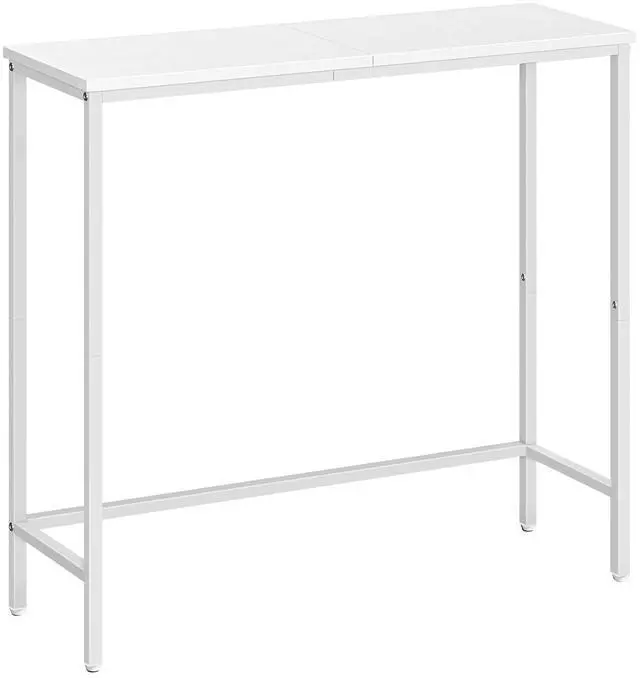 Main image of Narrow Console Table, 29.5" Small Entryway Table, Thin Sofa Table, Side Table, Display Table, for Hallway, Bedroom, Living Room, Foyer, White WW75XG01