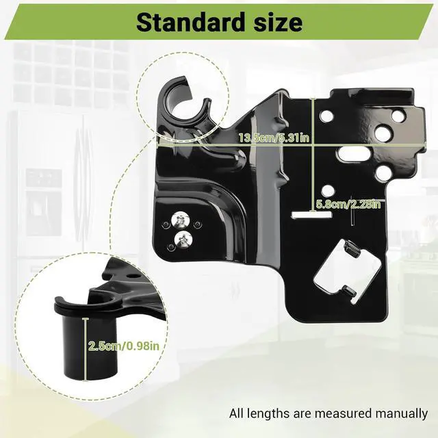 Alt view image 2 of 7 - DA97-12573A Upper Left Hinge Assembly Compatible with samsung RF28HMEDBSR RF28HDEDBSR RF28HMEDBBC RF28HMEDBWW etc Refrigerator (some Models), Replace Number: 3282524 AP5620327 PS4176617 EAP4176617 etc