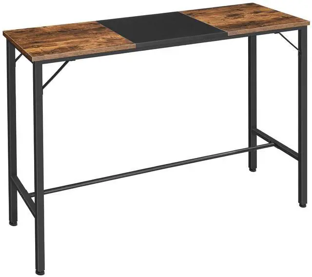 Main image of Bar Table, 47.1" Rectangular Pub Table, Tall Counter Height, Long Bar Height Table for Small Space, Sturdy and Durable, Easy to Assmble, Rustic Brown BF12BT01