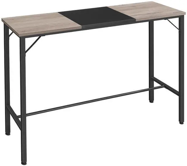 Main image of Bar Table - 47.1" Rectangular Pub Table, Tall Counter Height, Long Bar Height for Small Spaces, Narrow High Top, Sturdy and Durable, Easy to Assemble, Greige BG12BT01