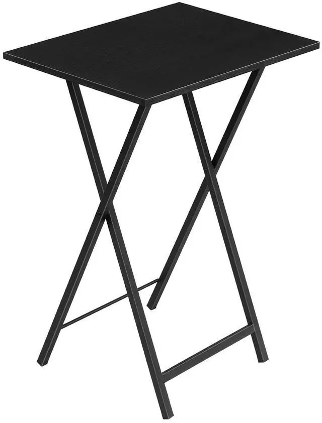 Main image of Folding TV Tray Table, Stable Snack Table for Small Space, Portable Sofa Side Table, Easy Assembly and Storage, Ideal for Snacks and Meals in Living Room, Black BK15BZ01