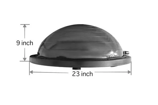 Alt view image 7 of 7 - Balance Ball, Half Ball, Balance Ball, Exercise Workout Trainer, with Resistant Band, Strength Fitness Yoga with Bonus Foot Pump