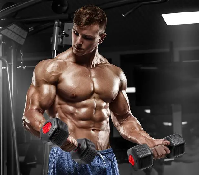 Alt view image 2 of 7 - Adjustable Dumbbells Weights, Neoprene All-in-1 Options, Non-Slip, All-Purpose, Home, Gym, Office