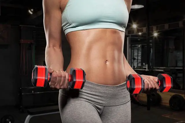 Alt view image 2 of 7 - Adjustable Dumbbells Weights, Neoprene All-in-1 Options, Non-Slip, All-Purpose, Home, Gym, Office